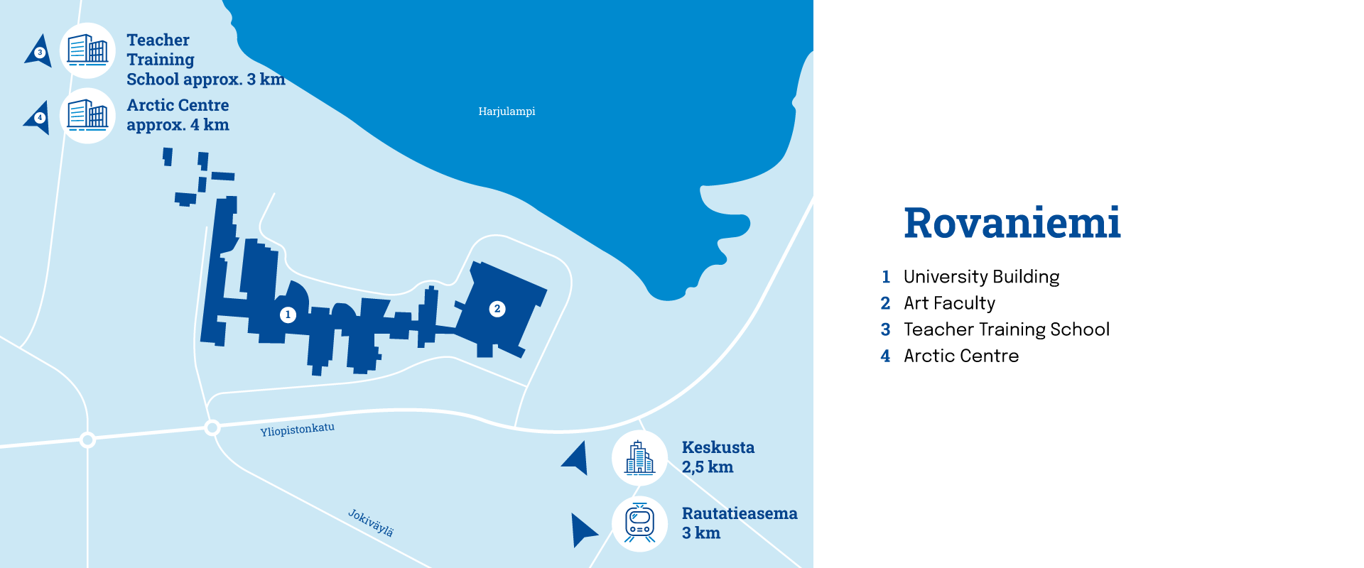 map of Rovaniemi campus